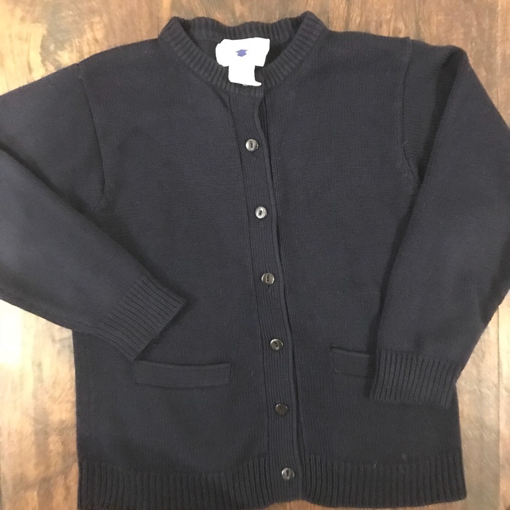 Navy Cardigan Sweater